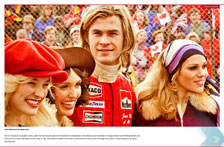 Chris Hemsworth as James Hunt in Rush