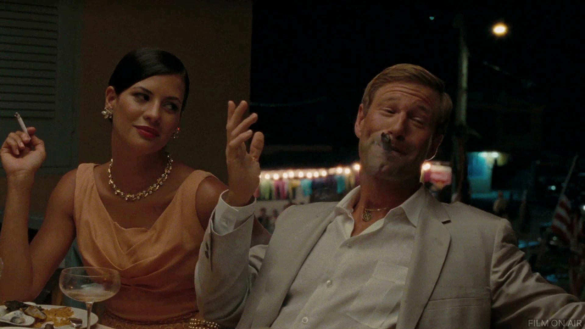 Aaron Eckhart Cigar
 in The Rum Diary in The Rum Diary