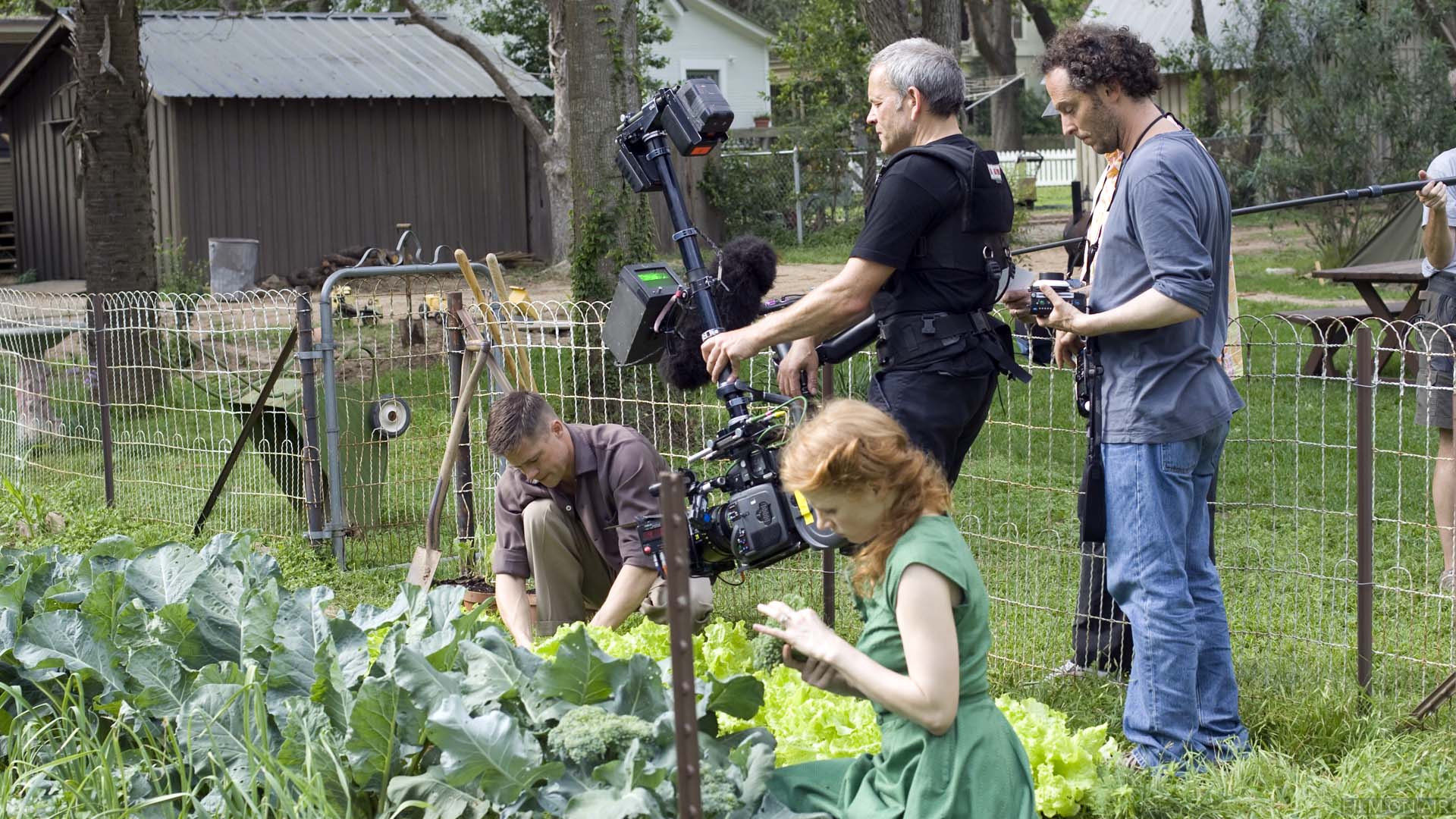 Filming In The Garden
 in The Tree of Life in The Tree of Life