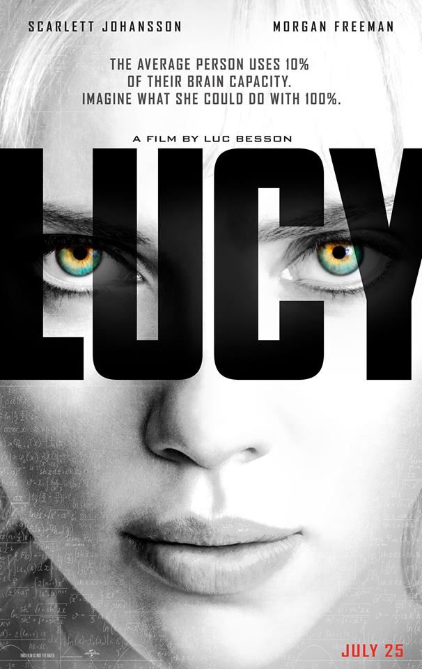 First official poster for Luc Besson&#039;s, Lucy