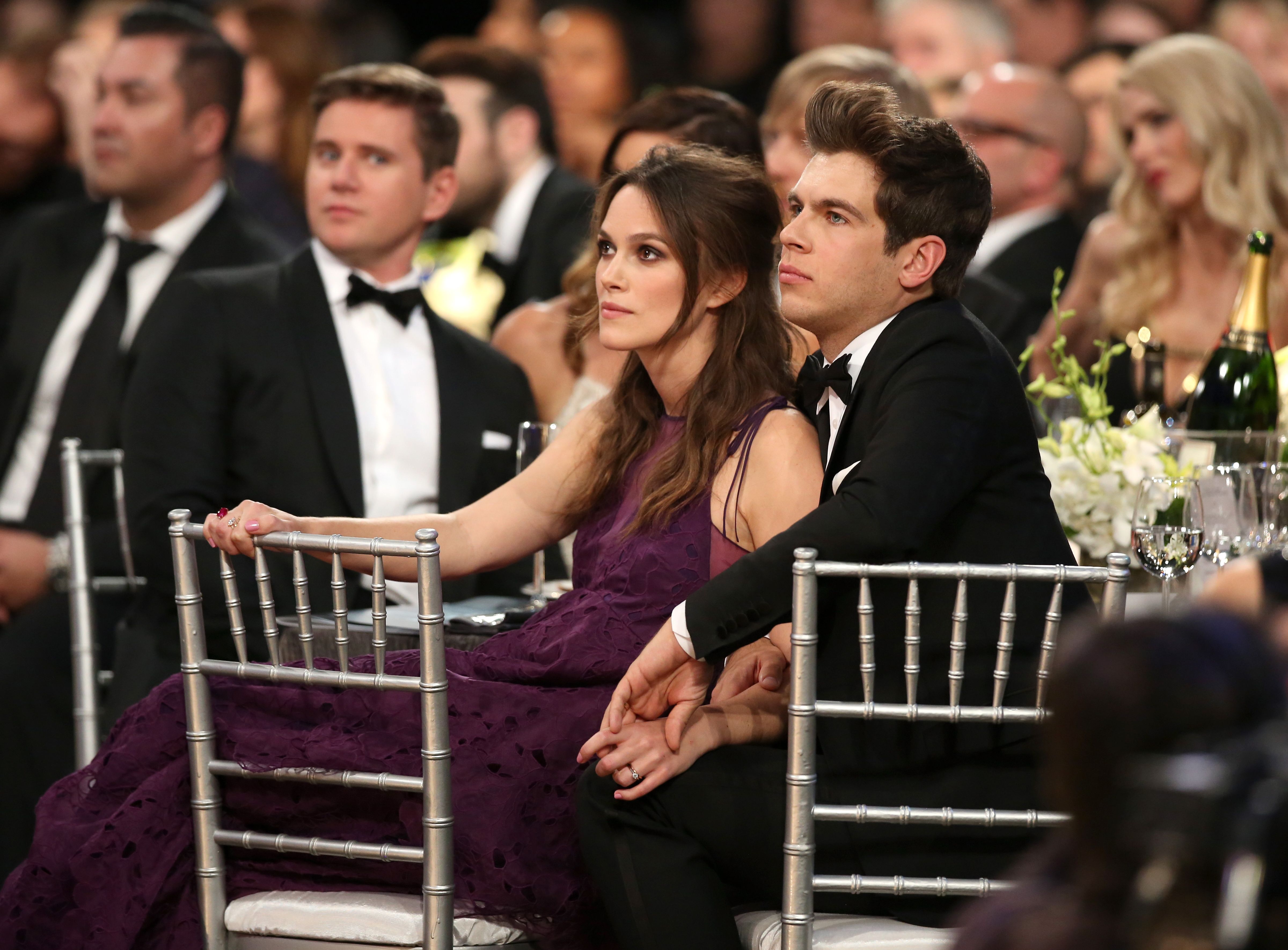 James Righton and Keira Knightley at 2015 SAG Awards ceremon