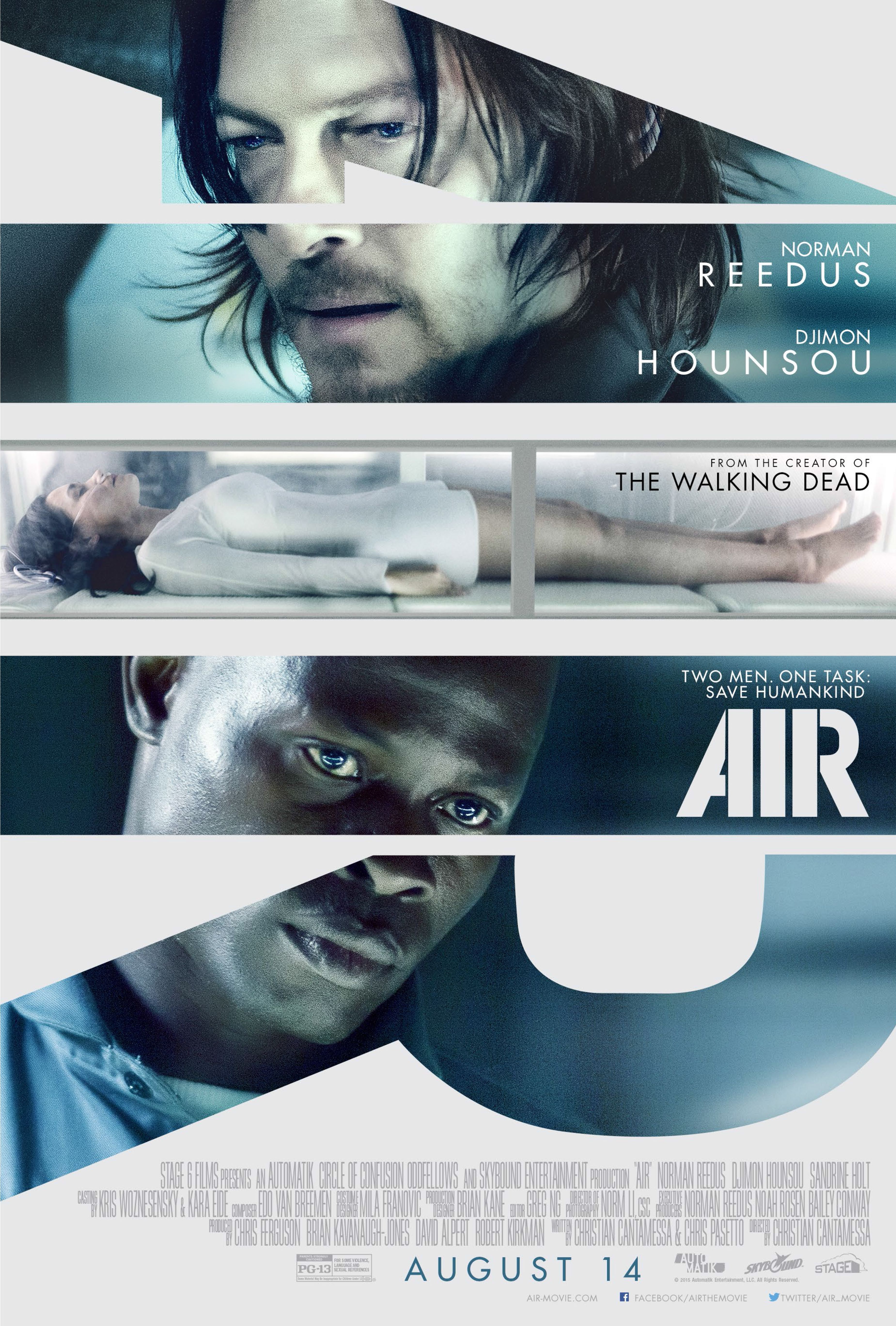 Norman Reedus and Djimon Hounsou &#039;Air&#039; Poster