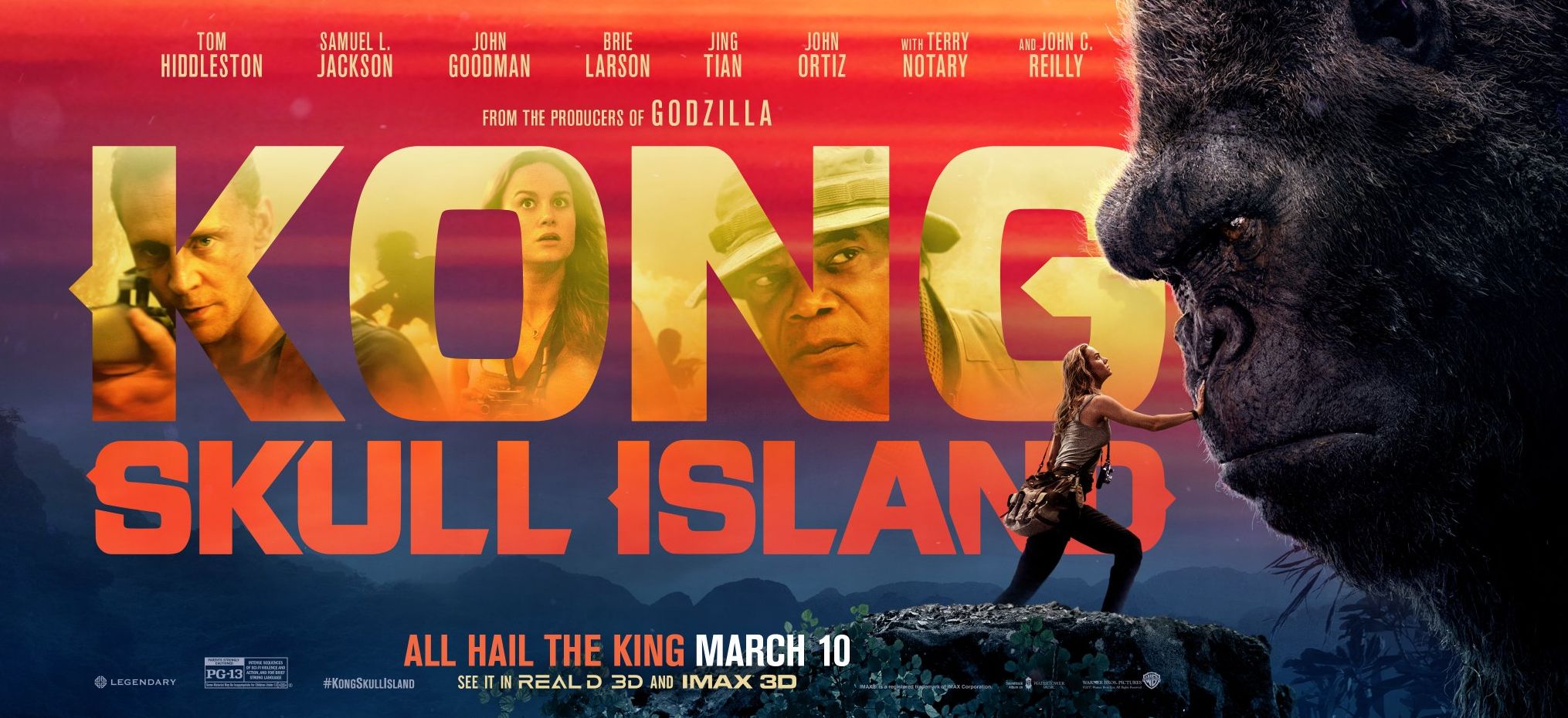 Brie Larson meets the King himself in a new banner for 'Kong