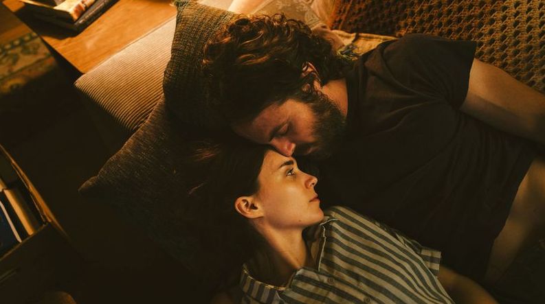 Rooney Mara and Casey Affleck in "A Ghost Story"