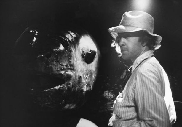 David Lynch on the set of Eraserhead with "Spike"