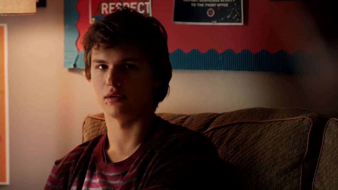 Ansel Elgort has a chat with a shrink in Men, Women &amp; Children, IRL